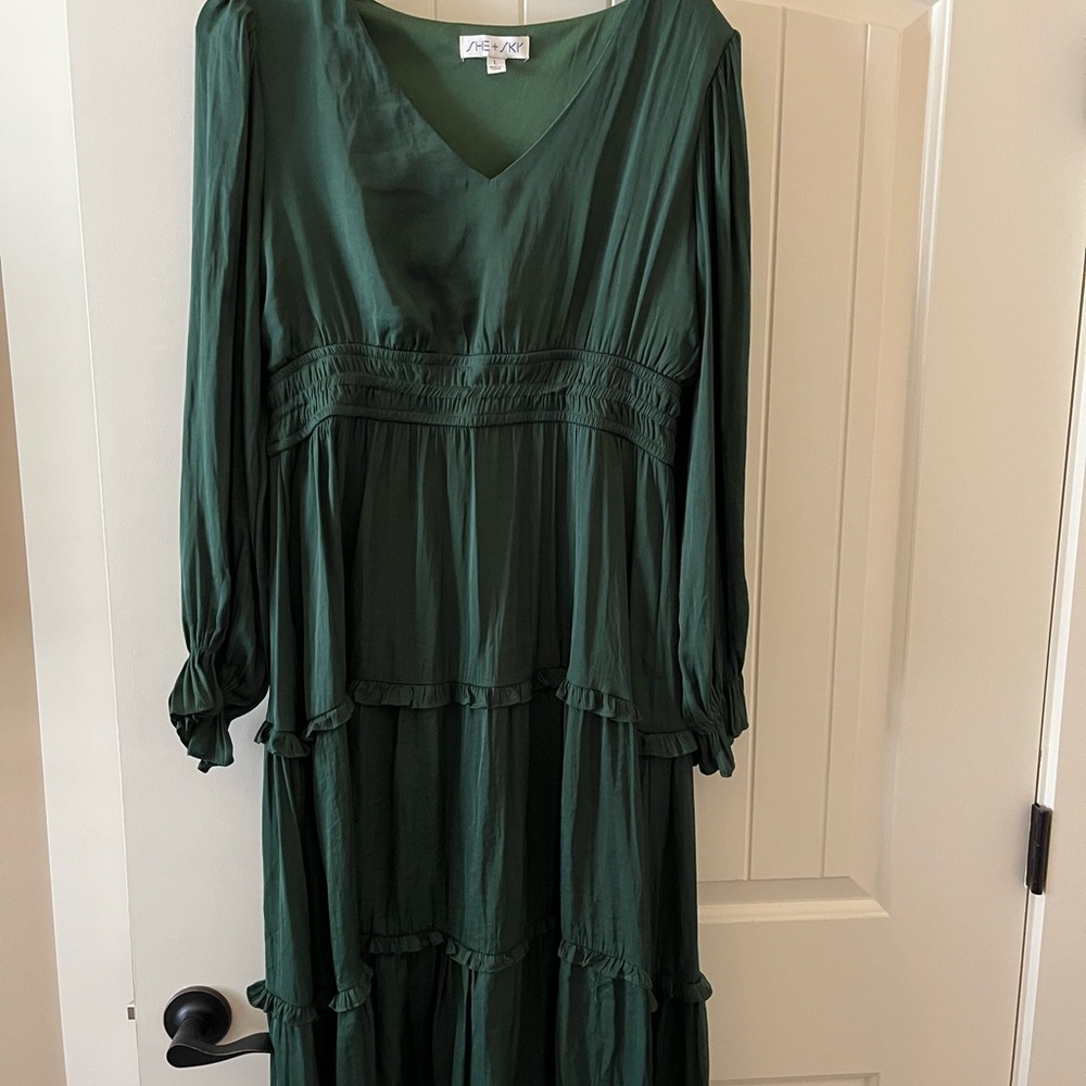 Vince Green Maxi Dress